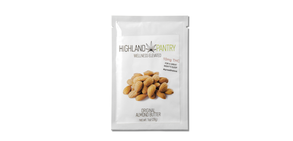 Almond butter by Highland Pantry is medicated with THC